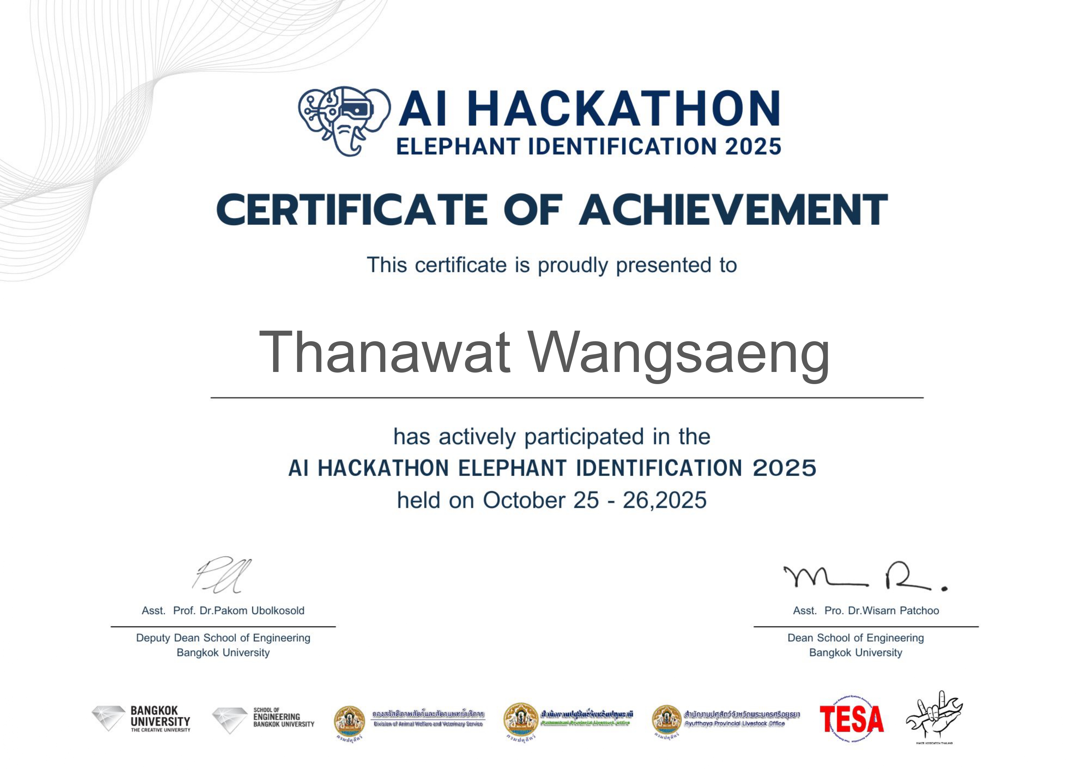 AI Hackathon Elephant Identification 2025